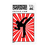 Karate Rising Sun postage