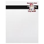 karate santas got my back funny cartoon custom letterhead