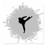 Karate Scribble Style Print