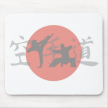 Karate Sun Mouse Pads