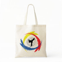 Karate Tricolor Emblem Canvas Bags