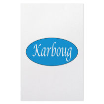 Karboug stationery by EthnoShirts Karboug stationery