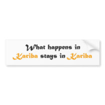 Kariba Bumper Sticker
