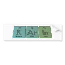 Karin as Potassium Argon Indium Bumper Sticker