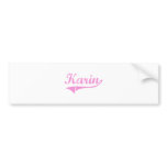 Karin Classic Style Name Bumper Stickers