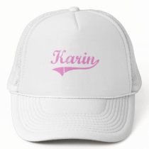 Karin Classic Style Name Trucker Hats