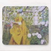 Karin Larsson in the Grape Arbor Mousepads