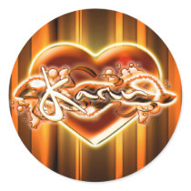karin round stickers