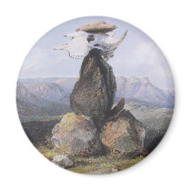 Karl Bodmer - Magic Pile of Assinboin Indians magnets by MasterpieceArt Karl Bodmer - Magic Pile of Assinboin Indians magnets