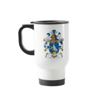 Karl Family Crest mugs by coatsofarms Karl Family Crest mugs