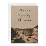 Karl Johans Gade and Slottet, Oslo, Norway invitations