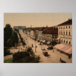 Karl Johans Gade and Slottet, Oslo, Norway Print