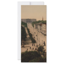 Karl Johans Gade and Slottet, Oslo, Norway Custom Rack Card