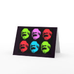 Karl Marx Collage Greeting Card