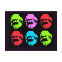 Karl Marx Collage Postcards