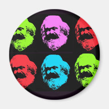 Karl Marx Collage Refrigerator Magnets