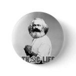 Karl Marx Thug Life Button