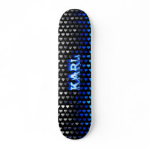 Karl skateboard blue fire and flames design. by skatersollie Karl skateboard blue fire and flames design.
