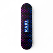 Karl skateboard blue fire and flames design. by skatersollie Karl skateboard blue fire and flames design.