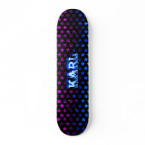 Karl skateboard blue fire and flames design. by skatersollie Karl skateboard blue fire and flames design.