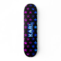 Karl skateboard blue fire and flames design. by skatersollie Karl skateboard blue fire and flames design.