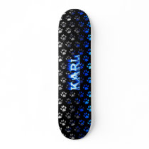 Karl skateboard blue fire and flames design. by skatersollie Karl skateboard blue fire and flames design.