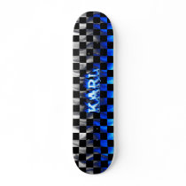 Karl skateboard blue fire and flames design. by skatersollie Karl skateboard blue fire and flames design.