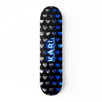 Karl skateboard blue fire and flames design. by skatersollie Karl skateboard blue fire and flames design.