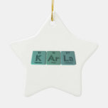 KArla  as Potassium Argon Lanthanum Christmas Ornament