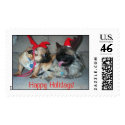 Karli & Bubba, Happy Holidays! postage