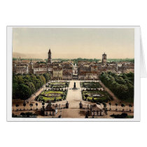 Karlsruhe, general view, Baden, Germany magnificen Greeting Card