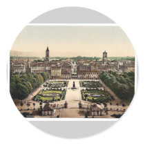 Karlsruhe, general view, Baden, Germany magnificen Round Sticker