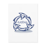 Karma design postcards