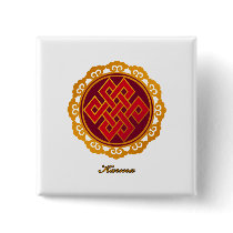 Karma ... Endless Knot or Eternal Knot Pin