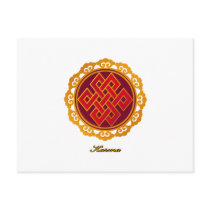 Karma ... Endless Knot or Eternal Knot Post Card