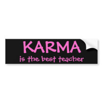 KARMA, is the best teacher bumper stickers by PalinPower KARMA, is the best teacher bumper stickers
