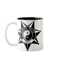 Karma Police Dept! mugs