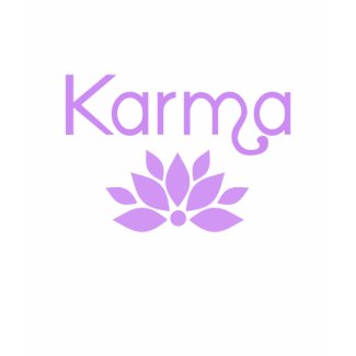 Karma with Lotus Flower Tshirt shirt