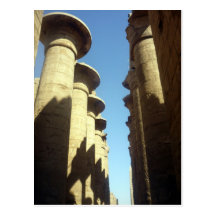 karnak de las columnas tarjetas postales