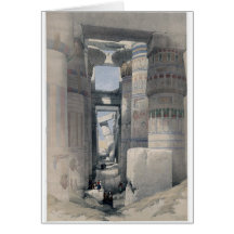 Karnak - Dromos or first court of the temple Greeting Card