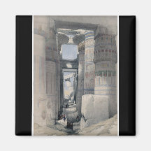 Karnak - Dromos or first court of the temple Fridge Magnet