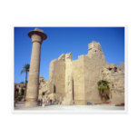 karnak walls egypt post cards