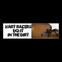 Kart Racing Bumper Sticker bumper stickers