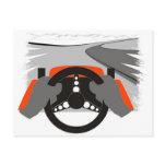 Kart racing post card