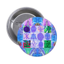 KARUNA Reiki Symbols : Artistic Rendering Pins