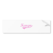 Karyn Classic Style Name Bumper Stickers