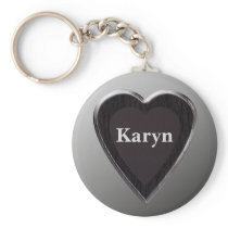 Karyn Heart Keychain by 369MyName