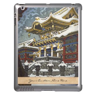 Kasamatsu Shiro Snow at Yomei Gate in Nikko iPad Covers
