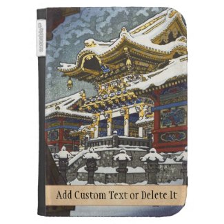 Kasamatsu Shiro Snow at Yomei Gate in Nikko Cases For Kindle