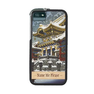 Kasamatsu Shiro Snow at Yomei Gate in Nikko iPhone 5 Case